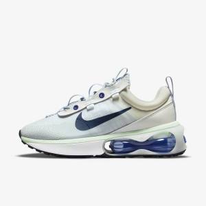 Trampki Damskie Nike Air Max 2021 Białe Zielone Obsidian | NK583NBO