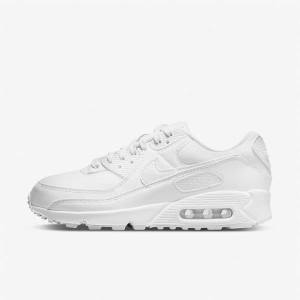 Trampki Damskie Nike Air Max 90 Białe | NK259GDQ