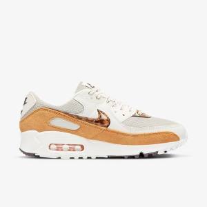 Trampki Damskie Nike Air Max 90 Brązowe Głęboka Beżowe Żółte | NK350UYA