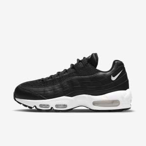 Trampki Damskie Nike Air Max 95 Czarne Białe | NK450BOU