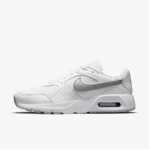 Trampki Damskie Nike Air Max SC Białe Platyna Metal Platyna | NK761UEW