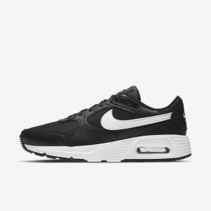 Trampki Damskie Nike Air Max SC Czarne Białe | NK769ZPM