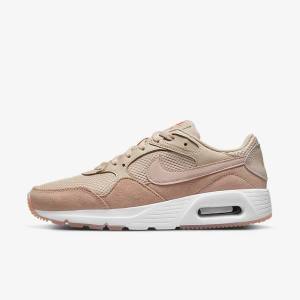 Trampki Damskie Nike Air Max SC Khaki Szare Różowe Białe Różowe | NK789PHT