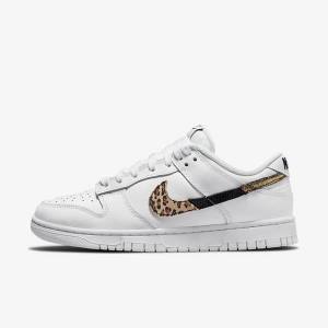 Trampki Damskie Nike Dunk Low SE Białe Kolorowe | NK856KOP