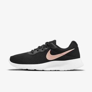 Trampki Damskie Nike Tanjun Czarne Białe Metal Czerwone Brązowe | NK980WFN