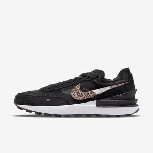 Trampki Damskie Nike Waffle One SE Czarne Kolorowe | NK408QAI