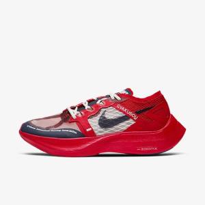 Trampki Damskie Nike ZoomX Vaporfly Next% x Gyakusou Czerwone Niebieskie | NK863CSW