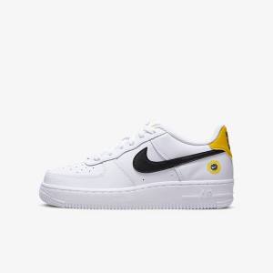 Trampki Dziecięce Nike Air Force 1 LV8 Older Białe Czarne | NK501HDV