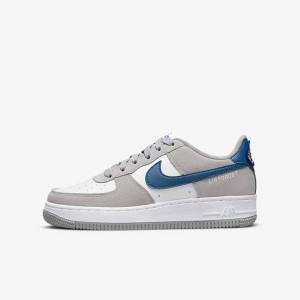 Trampki Dziecięce Nike Air Force 1 LV8 Older Głęboka Szare Białe Głęboka Szare | NK506NLE