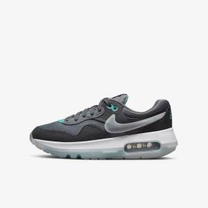 Trampki Dziecięce Nike Air Max Motif Older Szare Turkusowe Ciemny Szare Czarne | NK094SQK