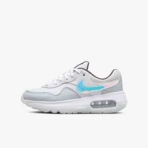 Trampki Dziecięce Nike Air Max Motif Older Białe Niebieskie Szare | NK738HUG