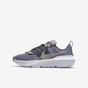 Trampki Dziecięce Nike Crater Impact Older Fioletowe Szare Metal Czerwone Brązowe | NK183UOH