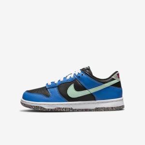 Trampki Dziecięce Nike Dunk Low SE Older Czarne Głęboka Niebieskie Różowe Mięta | NK731EIR