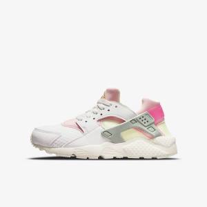 Trampki Dziecięce Nike Huarache Run Older Białe | NK182LUT