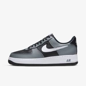 Trampki Męskie Nike Air Force 1 07 LV8 Czarne Szare Białe | NK650VQZ