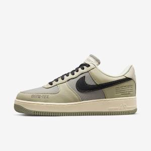 Trampki Męskie Nike Air Force 1 GTX Khaki Białe Czarne | NK436WMC