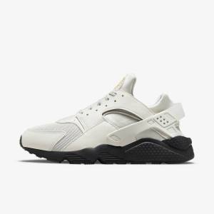 Trampki Męskie Nike Air Huarache Głęboka Beżowe Czarne Srebrne Złote | NK687KDE