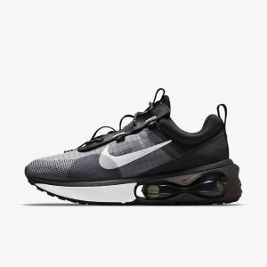 Trampki Męskie Nike Air Max 2021 Czarne Szare Białe | NK690YSC