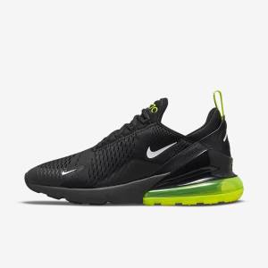 Trampki Męskie Nike Air Max 270 Czarne Srebrne Białe | NK698CMK