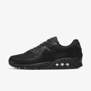 Trampki Męskie Nike Air Max 90 Czarne | NK519USB