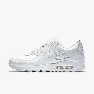 Trampki Męskie Nike Air Max 90 LTR Białe | NK782REV