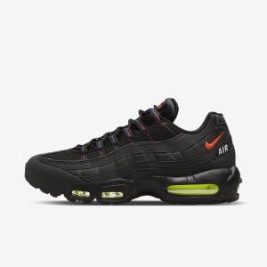 Trampki Męskie Nike Air Max 95 Czarne Niebieskie Głęboka Czerwone | NK157LYB