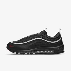 Trampki Męskie Nike Air Max 97 Czarne Czerwone Białe | NK351TKV