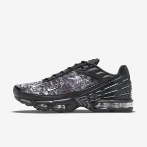 Trampki Męskie Nike Air Max Plus 3 Czarne Ciemny Szare Białe | NK143UTD