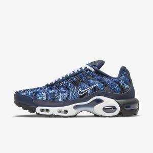 Trampki Męskie Nike Air Max Plus Granatowe Białe Czarne Granatowe | NK170RIG