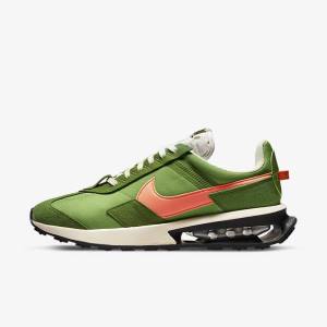 Trampki Męskie Nike Air Max Pre-Day LX Zielone Pomarańczowe | NK142LKA