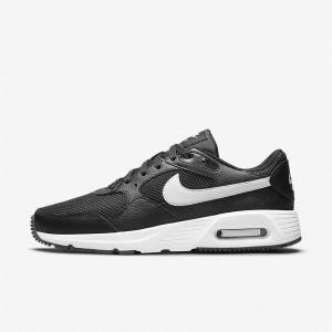 Trampki Męskie Nike Air Max SC Czarne Białe | NK814EWT