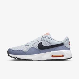 Trampki Męskie Nike Air Max SC Platyna Białe Czarne | NK796NZG