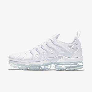 Trampki Męskie Nike Air VaporMax Plus Białe Platyna Białe | NK159ZAD