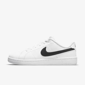 Trampki Męskie Nike NikeCourt Royale 2 Next Nature Białe Czarne | NK081HOI