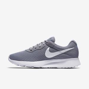 Trampki Męskie Nike Tanjun Szare Białe | NK320MJH