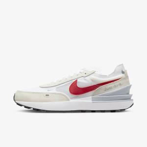 Trampki Męskie Nike Waffle One Białe Zielone Metal Srebrne Czerwone | NK037JFA