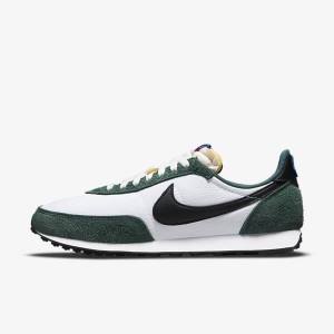 Trampki Męskie Nike Waffle Trainer 2 Białe Zielone Królewski Niebieski Czarne | NK015OWJ