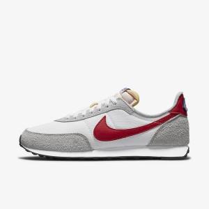 Trampki Męskie Nike Waffle Trainer 2 Białe Głęboka Szare Królewski Niebieski Czerwone | NK140AHS